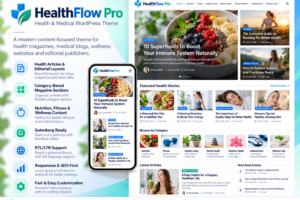 HealthFlow Pro - Health & Medical WordPress Theme